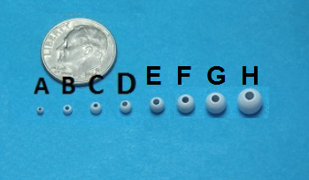 Plummeting Tungsten Beads - Fl. White
